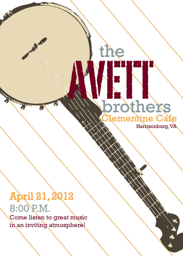 Avett Brothers Poster -Class project 