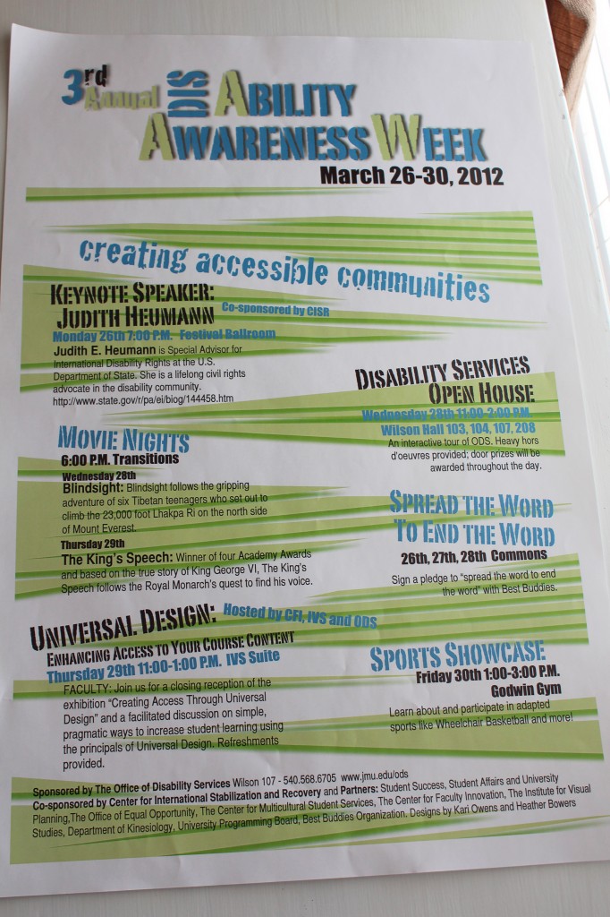 Disability Awareness Week Poster