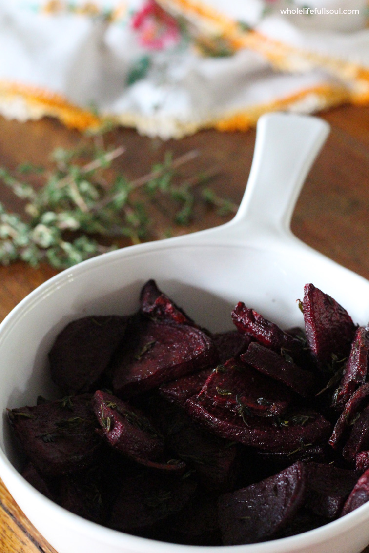 Cinnamon & Thyme Roasted Beets